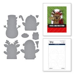 Spellbinders Etched Dies - Simon Hurley - Christmas Hugs