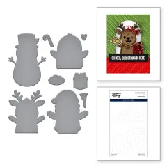 Spellbinders Etched Dies - Simon Hurley - Christmas Hugs