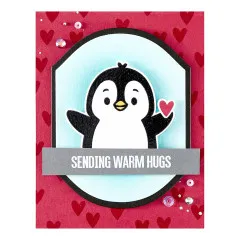 Spellbinders Etched Dies - Simon Hurley - Christmas Hugs