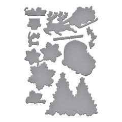 Spellbinders Etched Dies - Simon Hurley - Ho Ho Ho