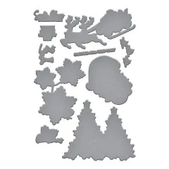 Spellbinders Etched Dies - Simon Hurley - Ho Ho Ho