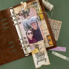 Spellbinders Etched Dies - Turn the Page - Keepsake Capsule Page by Esther Glas