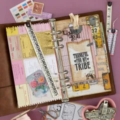 Spellbinders Etched Dies - Turn the Page - Keepsake Capsule Page by Esther Glas