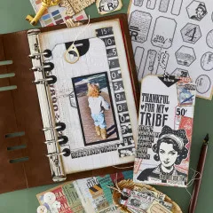 Spellbinders Etched Dies - Turn the Page - Keepsake Capsule Page by Esther Glas