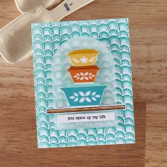 Hero Art - Layering Stencils - Retro Kitchen - Retro Rainbow