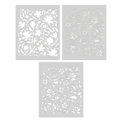 Hero Art - Layering Stencils - What's Brewing? - Delft Floral