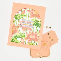 Hero Art - Layering Stencils - Tranquil Garden - Lotus Field