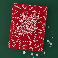 Hero Art - Layering Stencils - Candy Cane Season - Candy Cane Toss Up