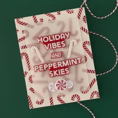 Hero Art - Layering Stencils - Candy Cane Season - Candy Cane Toss Up