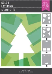 Hero Art - Layering Stencils - Very Merry - Tree