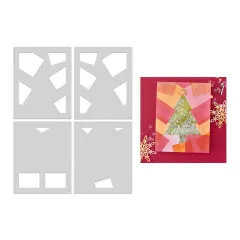 Hero Art - Layering Stencils - Very Merry - Tree