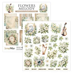ScrapBoys - 12x12 Paper Pad - Flowers Melody