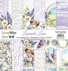 ScrapBoys - 12x12 Paper Pad - Lavender Love