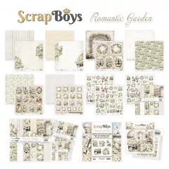 ScrapBoys - 6x6 Paper Pad - Romantic Garden