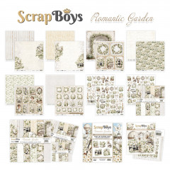 ScrapBoys - 8x8 Paper Pad - Romantic Garden