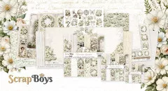 ScrapBoys - 8x8 Paper Pad - Romantic Garden