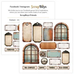 ScrapBoys - 8x8 Paper Pad - Rusty Pack