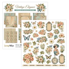 ScrapBoys - 12x12 Paper Pad - Vintage Elegance