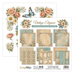 ScrapBoys - 6x6 Paper Pad - Vintage Elegance