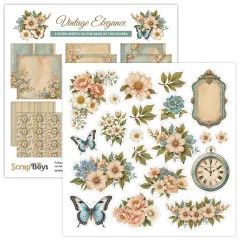 ScrapBoys - 8x8 Paper Pad - Vintage Elegance
