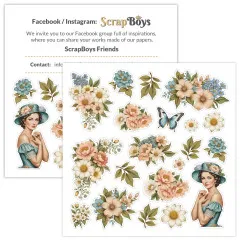 ScrapBoys - 8x8 Paper Pad - Vintage Elegance
