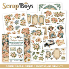 ScrapBoys - 6x6 POP UP Paper Pad - Vintage Elegance