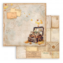 Stamperia 2-seitiges 12x12 Designpapier - Golden Harmony - Suitcase