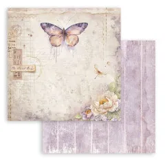 Stamperia 2-seitiges 12x12 Designpapier - Quiet Days - Butterfly
