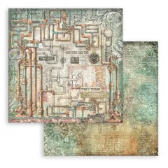 Stamperia 2-seitiges 12x12 Designpapier - Gardens of Time - Tubes