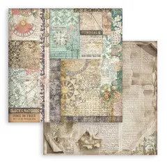 Stamperia 2-seitiges 12x12 Designpapier - Gardens of Time - Mixed Patterns