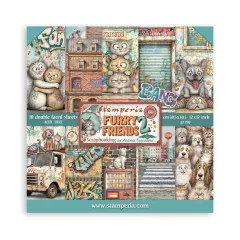 Furry Friends 2 by Antonis Tzanidakis - 12x12 Paper Pack