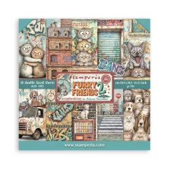 Furry Friends 2 by Antonis Tzanidakis - 8x8 Paper Pack