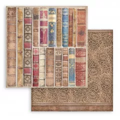 Vintage Library 8x8 Backgrounds Paper Pack