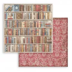 Vintage Library 8x8 Backgrounds Paper Pack