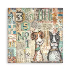 Furry Friends - 8x8 MAXI Paper Pad (einseitig)