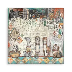 Furry Friends - 8x8 MAXI Paper Pad (einseitig)