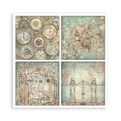 Gardens of Time - 8x8 MAXI Paper Pad (einseitig) by Antonis Tzanidakis