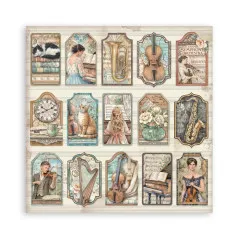Symphony by Sara Alcobendas - 8x8 MAXI Paper Pad (einseitig)