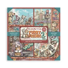 Furry Friends 2 - 8x8 MAXI Paper Pad (einseitig)