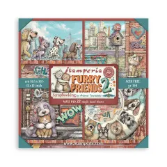 Furry Friends 2 - 12x12 MAXI Paper Pad (einseitig) by Antonis Tzanidakis