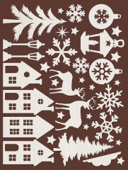 Stamperia Art Paper Shapes Laser Cut - Christmas