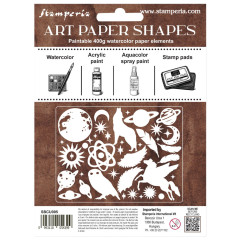 Stamperia Art Paper Shapes Laser Cut - Cosmos by Cristina Radovan