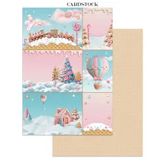 Stamperia - Junk Journal Backgrounds, Stickers, Cut-Outs - Candy Christmas