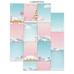 Stamperia - Junk Journal Backgrounds, Stickers, Cut-Outs - Candy Christmas