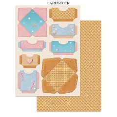 Stamperia - Junk Journal Backgrounds, Stickers, Cut-Outs - Candy Christmas
