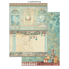 Stamperia - Junk Journal Backgrounds, Stickers, Cut-Outs - Alice in Christmas