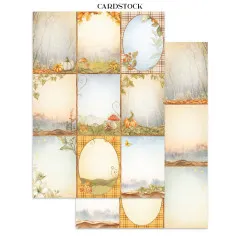 Stamperia - Junk Journal Backgrounds, Stickers, Cut-Outs - Whispering Woods
