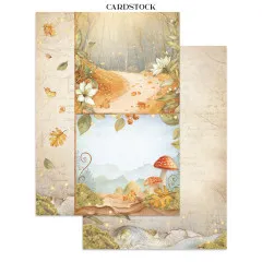 Stamperia - Junk Journal Backgrounds, Stickers, Cut-Outs - Whispering Woods