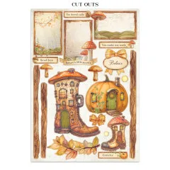 Stamperia - Junk Journal Backgrounds, Stickers, Cut-Outs - Whispering Woods