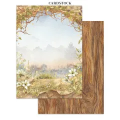 Stamperia - Junk Journal Backgrounds, Stickers, Cut-Outs - Whispering Woods